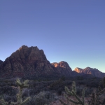HDR Red Rock Canyon Peaks